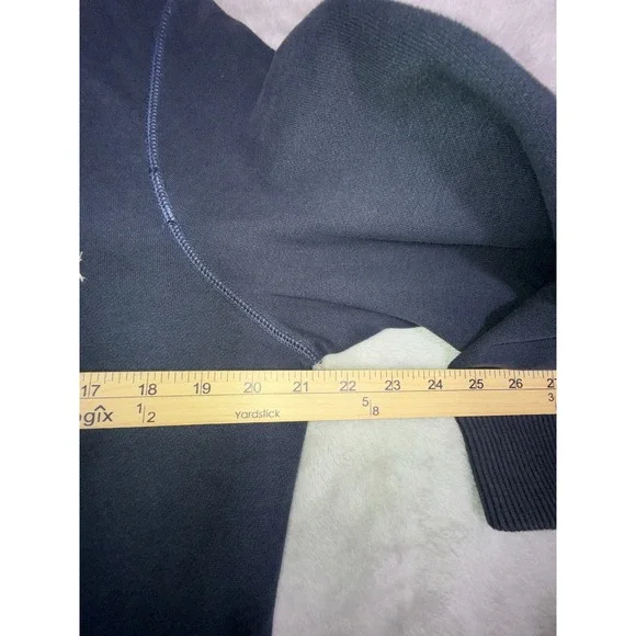 AMERICAN EAGLE Women's Full Zip Hoodie XL w/ 3/4 Length Sleeves Retro Preppy - Picture 3 of 8